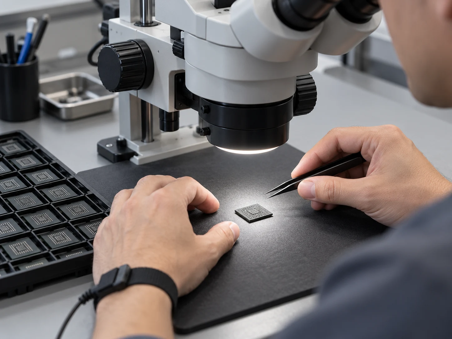 A component visual inspection workstation